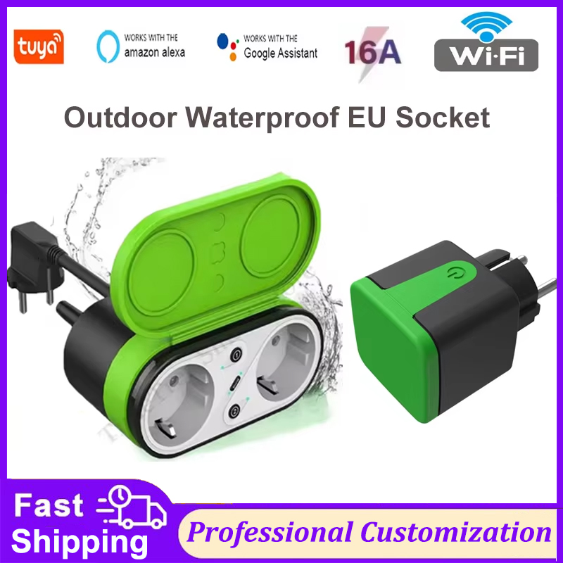 Timer Dual Outlet - Enchufe Inteligente Wifi Tuya EU 16A