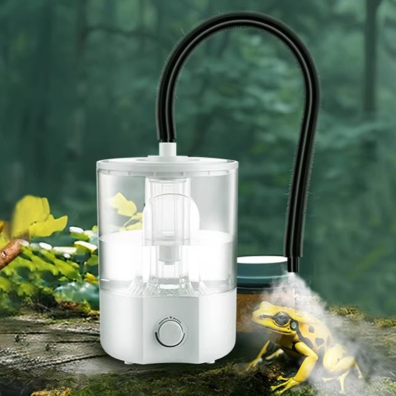 Terrarium Fogger Ultrasonic - Humidificador para Reptiles, Ajustable, Silencioso, de