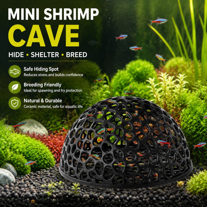 Hide Cave Ceramic - Mini cueva de cerámica porosa para