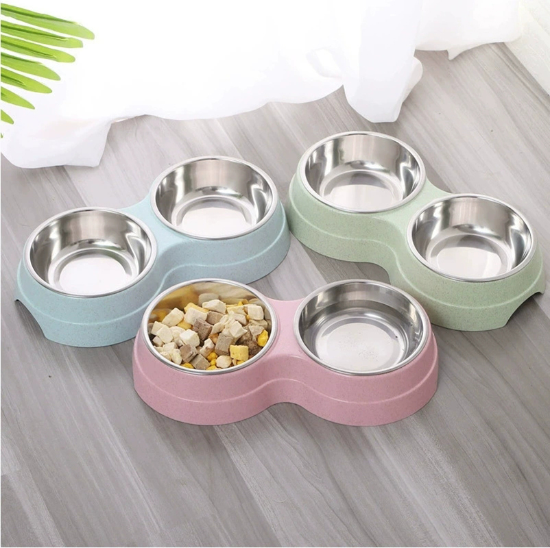 Royal Canin Food Medium - 1 tazón doble de acero inoxidable