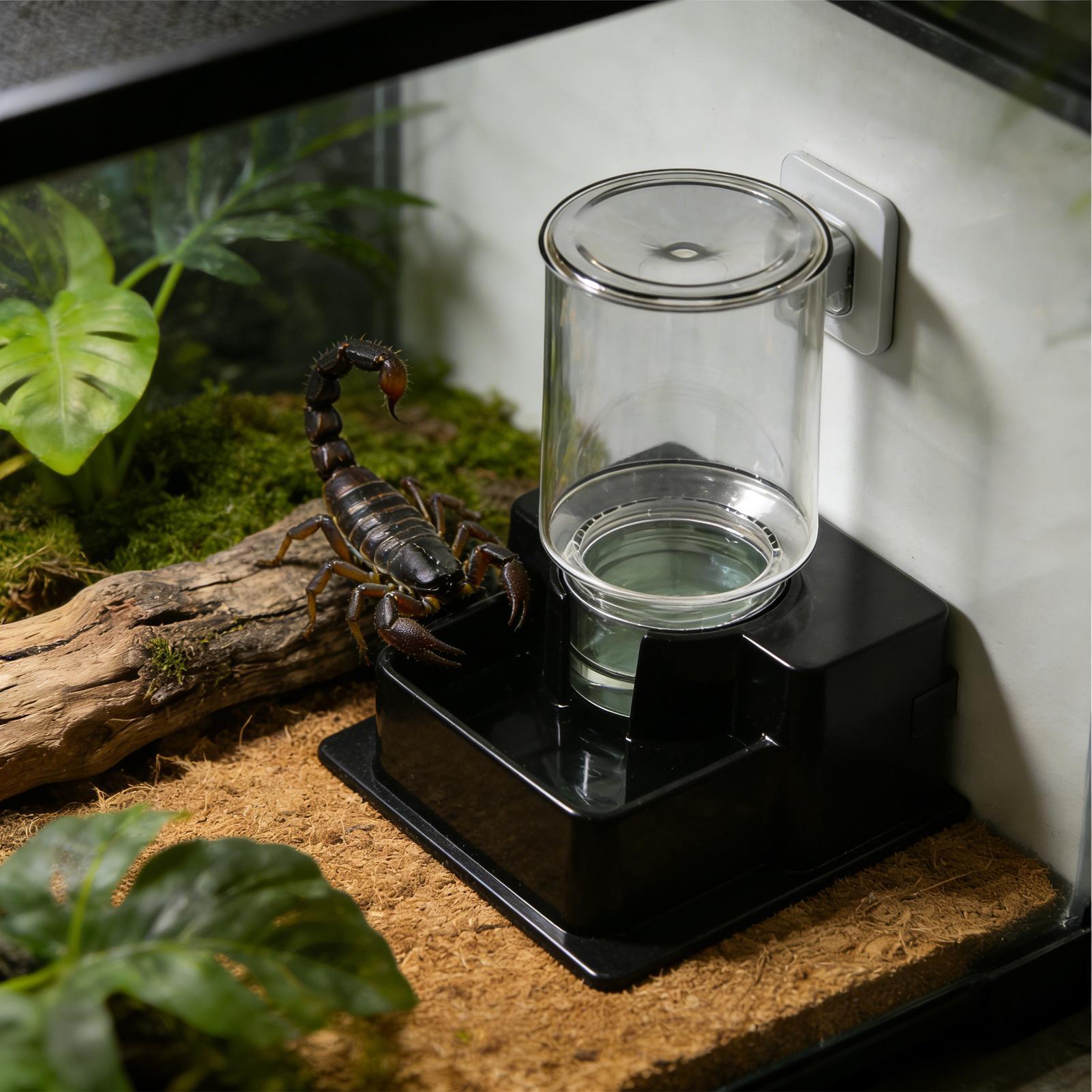 Water Dish Reptile - Bebedero Automático para Reptiles, Contenedor Reutilizable,
