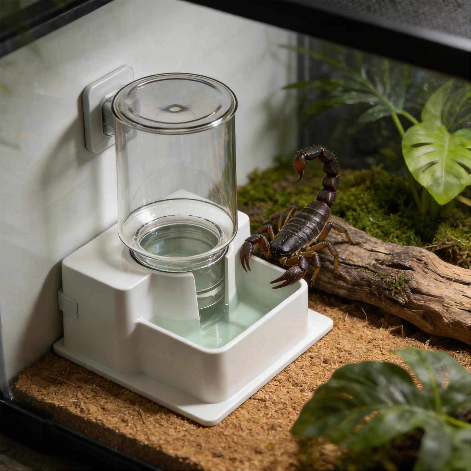 Water Dish Reptile - Bebedero Automático para Dragón Barbudo, Plato