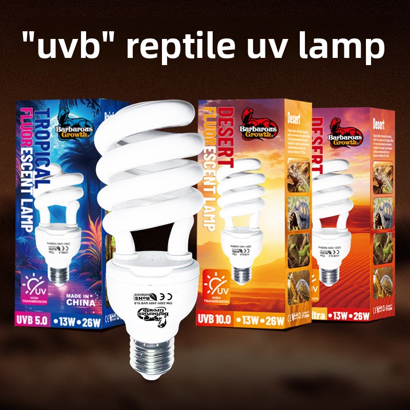 Vitamin D3 Reptile - Lámpara de crecimiento bárbaro para reptiles