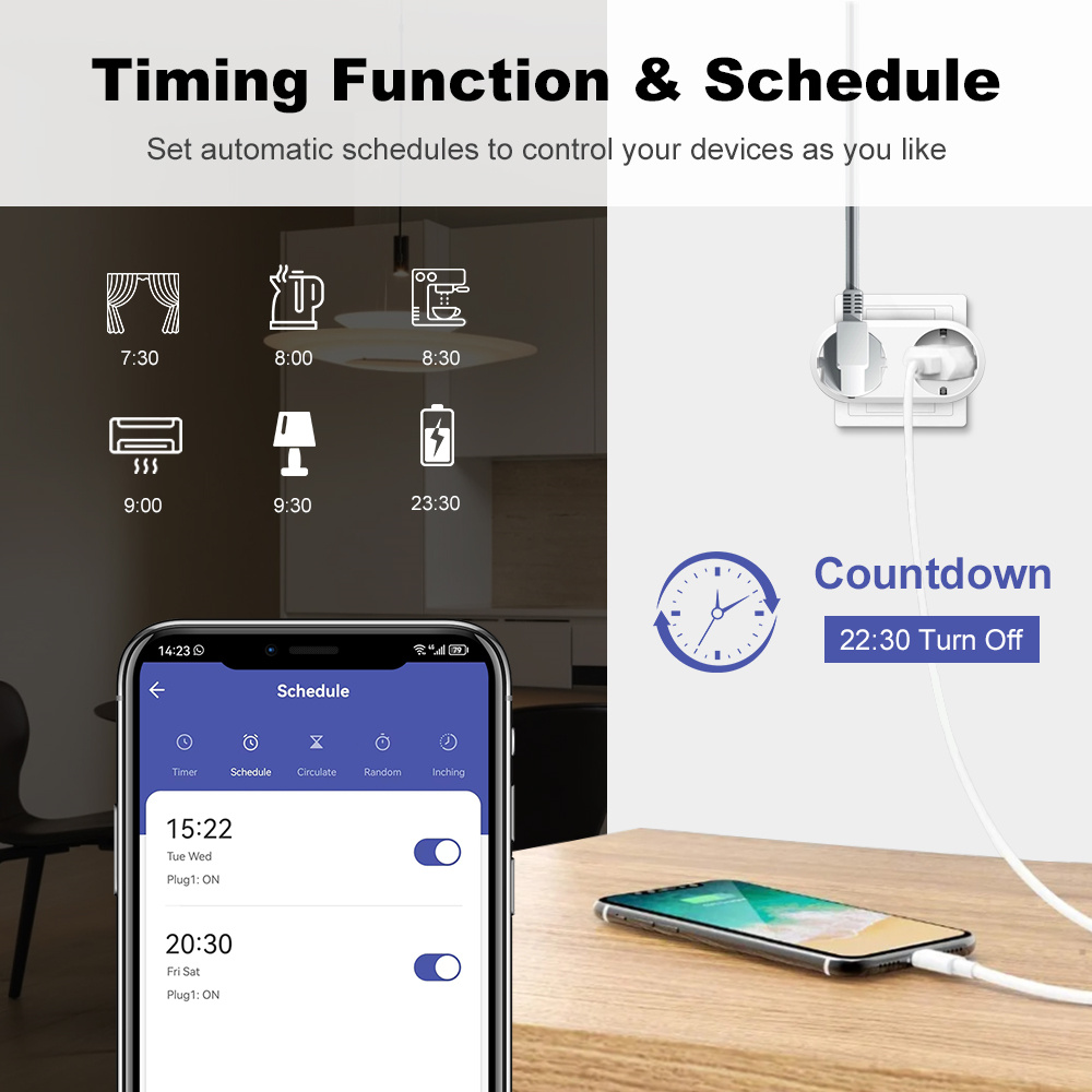 Enchufe Inteligente WiFi de Do - Timer Dual Outlet reseña y precio