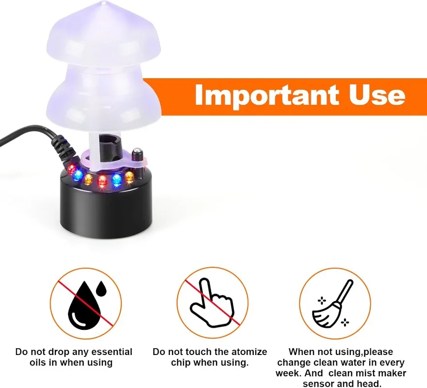 Atomizador ultrasónico, genera - Terrarium Fogger Ultrasonic reseña y precio