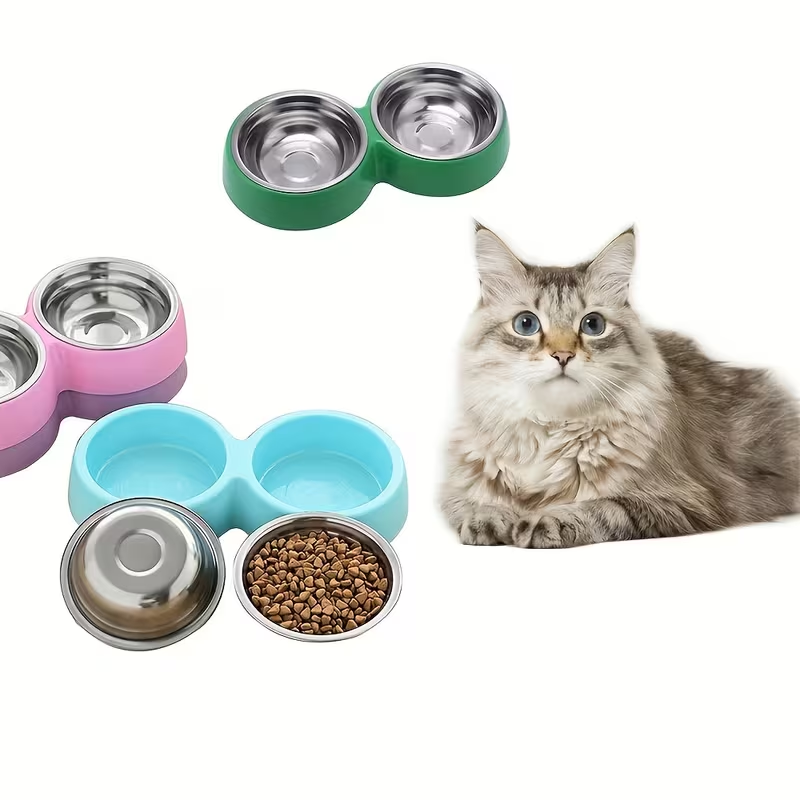 1 tazón doble de acero inoxida - Royal Canin Food Medium reseña y precio