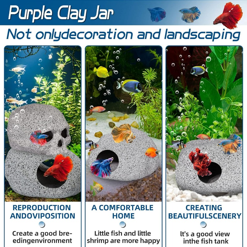 Decoraciones para Acuarios: Cu - Hide Cave Ceramic reseña y precio