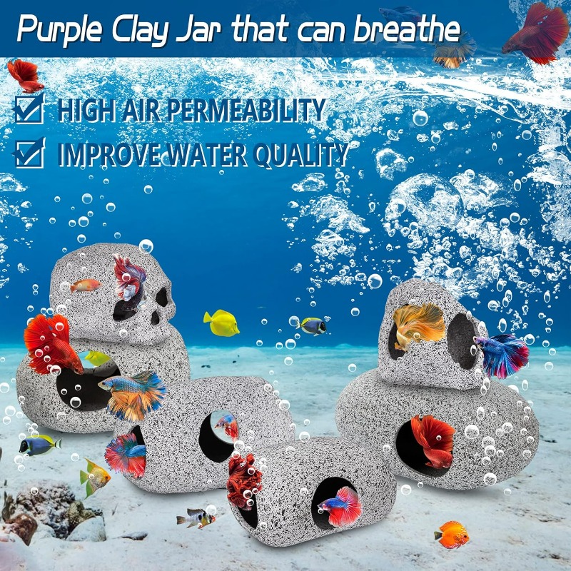 Decoraciones para Acuarios: Cu - Hide Cave Ceramic reseña y precio