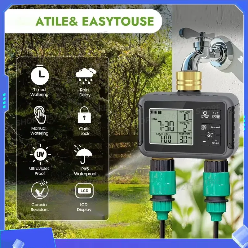 Controlador de Riego Inteligen - Timer Dual Outlet reseña y precio
